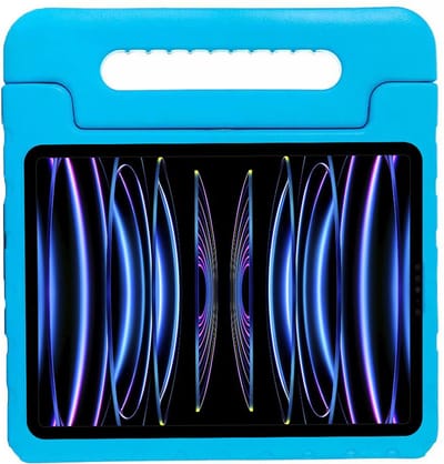 Just in Case tablet Hoes Kinderen geschikt voor iPad Pro 11 (2025 / 2024) M5 / M4 - Kinderhoes Tablet Classic - Blauw
