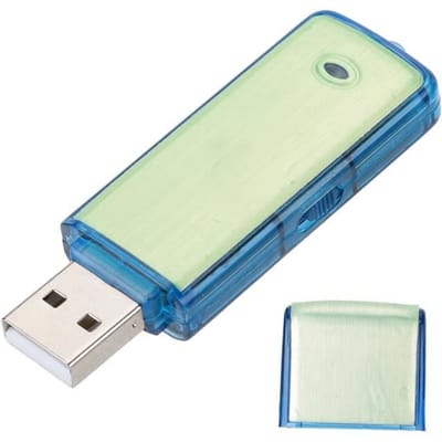 Tbest Enregistreur vocal SK‑858 Mini Enregistreur Vocal Numérique 8 Go Enregistrement de Clé USB pour Réunions Conférence