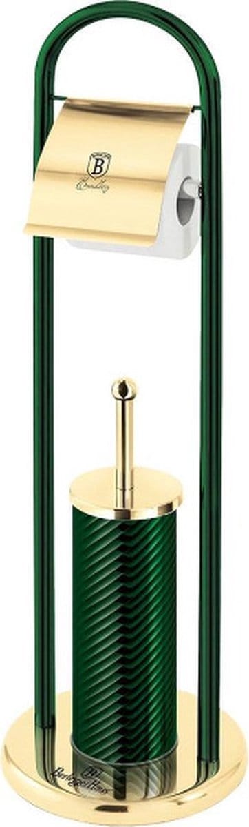 Berlinger Haus 6553 - Toiletborstel houder + wc papier houder - Emerald collection - 25 x 79.5 cm