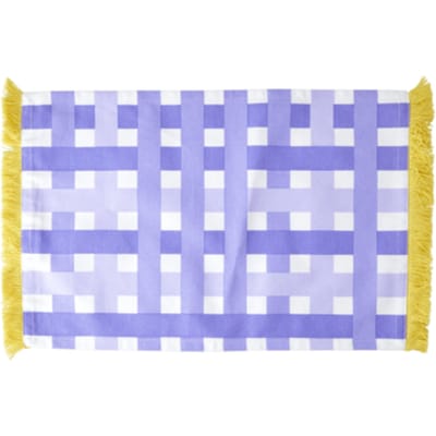 Rice placemat katoen, formaat 33 x 53 cm., kleur paars