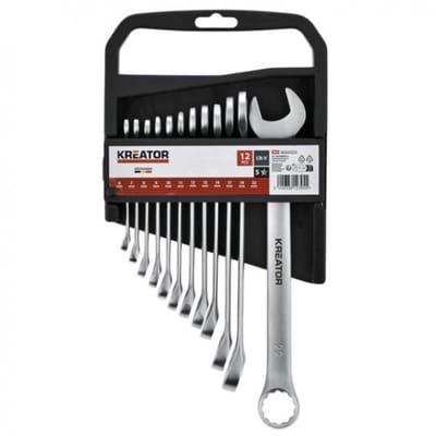 Kreator Sleutelset KRTH30009 - 6-22mm - Combinatie - 12 stuks