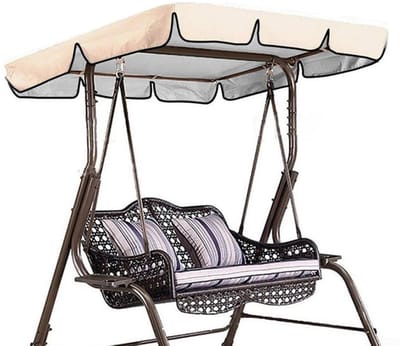 Dailygoods- Luifel Waterdicht - Vervangende Luifel - Polyester Schommel Luifel - UV-bestendig - Onderhoudsvriendelijk - Rimpelbestendig - Schommelkap