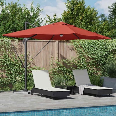 vidaXL - Parasol - Terracotta - 351 - x - 250 - x - 253 - cm - Polyester - en - Aluminium