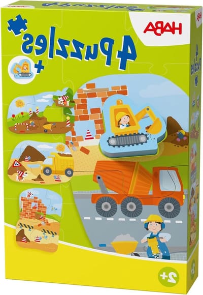 Kinder Puzzels - Legpuzzels Peuters - Leren Spelen - 4 Verschillende Motieven - 15.3 x 4.6 x 23.4 cm - Multicolor