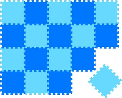 Van dag Één: 18-delige Baby Puzzel Speelmat - 30x30 EVA Schuim Kruipmat Vloermat Speeltapijt Kind