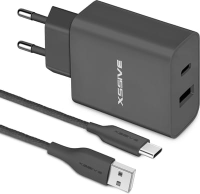 Power Adapter met USB naar USB C Kabel - 20W Fast en Quick Charge - Universeel