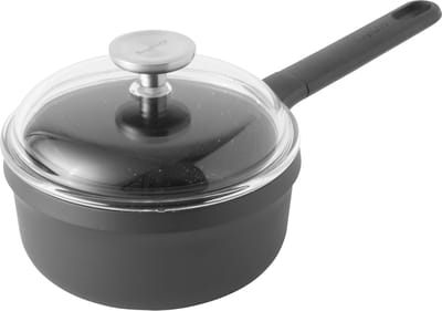 GEM Steelpan met deksel - Ø 18cm - Zwart - PFAS-vrij