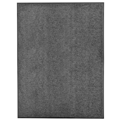 vidaXL - Deurmat - wasbaar - 90x120 - cm - antraciet