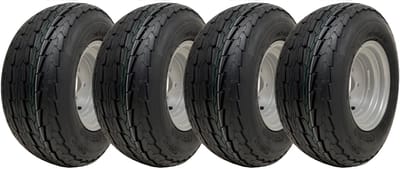 20,5x8,0-10 Aanhangwagenwielen, 100 mm PCD, Wanda P815, straatlegaal, draagvermogen 412 kg (set van 4)