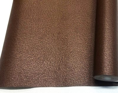 Leer behang Bruin Lederlook Behang met Dierenprint 506440 vinyl ABCBEHANG