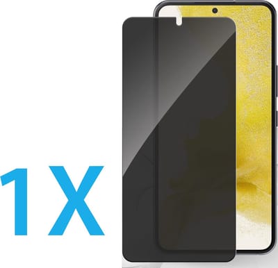 Screenprotector Geschikt Voor: Samsung Galaxy S22 - Privacy Full Screenprotector 1x - screen protector - volledige glas - bescherming - beschermglas - Anti Spy - ZT Accessoires