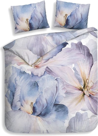 Heckettlane Acadia Dekbedovertrek - Tweepersoons - Kunstvezel - 200x200-220cm - Paars