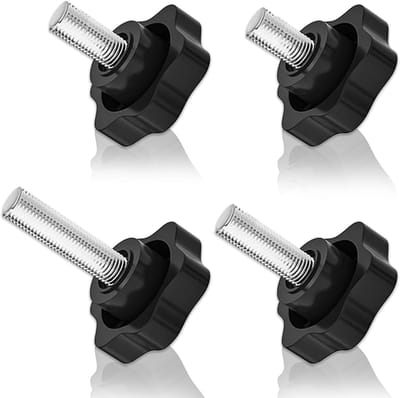 M8 Schroeven - Vleugelmoeren Set van 48 Stuks, Geschikt voor Parasol Voet, Met Gewoon en Knurled Draad