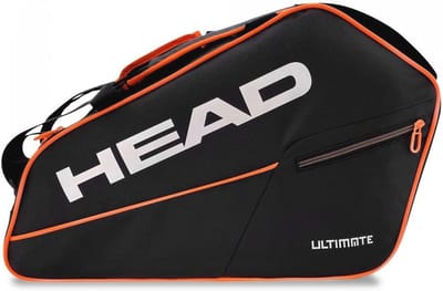 Padel Rackpack Zwart/Oranje - Comfortabele en Ruime Sporttas