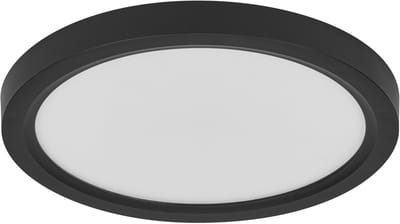 OSRAM Orbis Quickfix 195mm LED Plafondlamp, 16W, 3000K Warm wit, 1200lm, Click-DIM, Zwart, Kunststof/Metaal