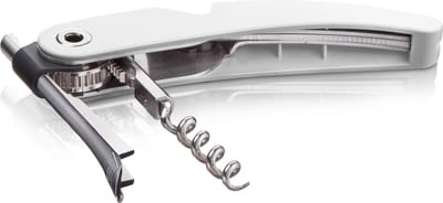 Vacu Vin Single Pull Kurkentrekker Wit – 3-in-1 Kurkentrekker – Met Capsulesnijder en Flesopener