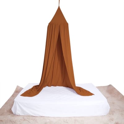 Dailygoods- Beddengoed Ronde Koepel Klamboe - Kids Tent - Hangmat - Veilig - Zacht Katoen - Eenvoudig te Installeren - Bedluifel