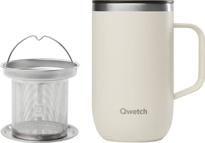 Qwetch Infuser Mok Geïsoleerd - Matt Zand