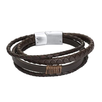 iXXXi Men Leren Armband Seph Bruin