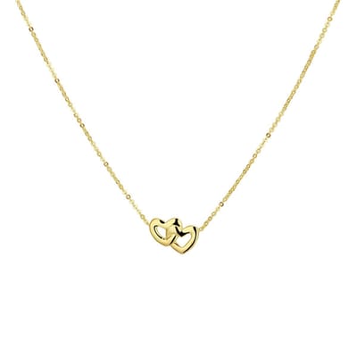Huiscollectie 4019584 Collier Geelgoud Hartjes 1,0 mm 41 - 43 cm