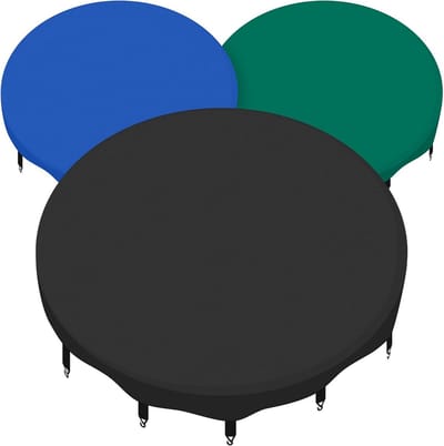 Trampoline Afdekzeil - Regenhoes Beschermzeil - Trampoline Beschermen - Eenvoudige Bevestiging - 305 cm - Blauw