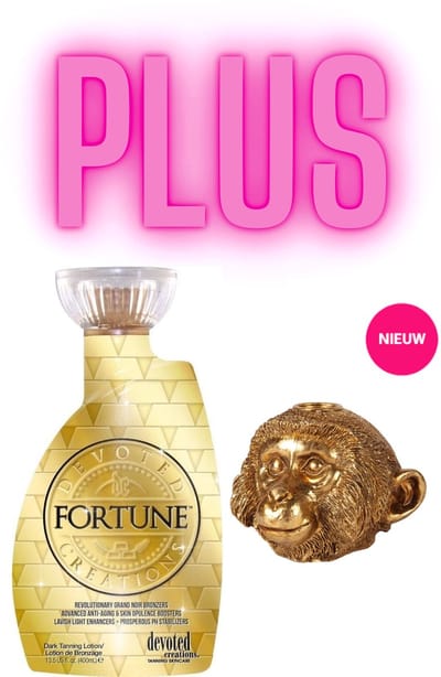 Devoted Creations Fortune 400 ml PLUS Monkey Candle Holder 9 cm Goud