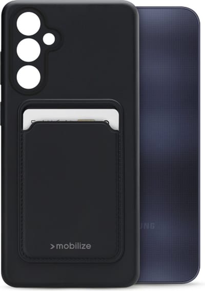 Mobilize Rubber Gelly Card Case Samsung Galaxy A16 4G/5G Matt Black