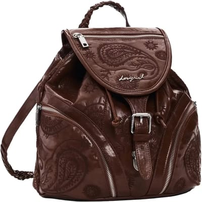 Desigual vrijetijdsrugzak rugzak Siroco Tula Mini Backpack Camel bruine