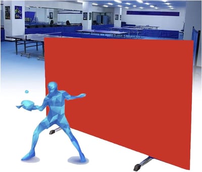 Tafeltennis Scheidingswand - Bal Deflector - Training Verbeteren - Snelle Montage - 140 x 75 cm - Rood