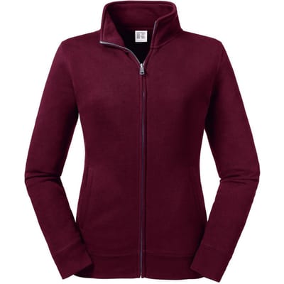 Russell Dames/dames Authentieke Sweat Jacket (Bourgondië)