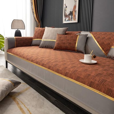 Katoen en Linnen Bankhoes Antislip Luxe Vier Seizoenen Universeel Woonkamer Bank Armleuning Rug Handdoekhoes Stof Bankhoes 70x70cm 1pcs