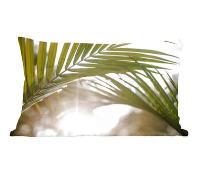Sierkussens - Kussentjes Woonkamer - 50x30 cm - Palmboom - Palmblad - Zon - Zomer