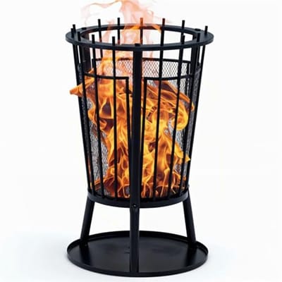 Vuurkorf met Vonkenbescherming voor Gezellige Avonden in de Tuin