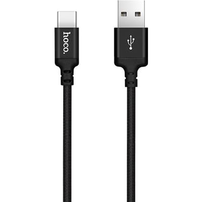 Hoco USB kabel naar USB-C zwart - 1 m