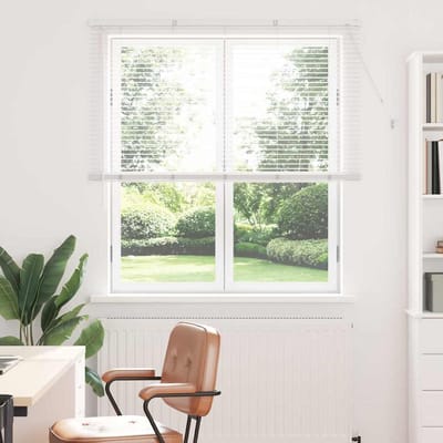 vidaXL - Venetiaanse - jaloezie - Wit - 175 - x - 125 - cm - 25 - mm - Aluminium