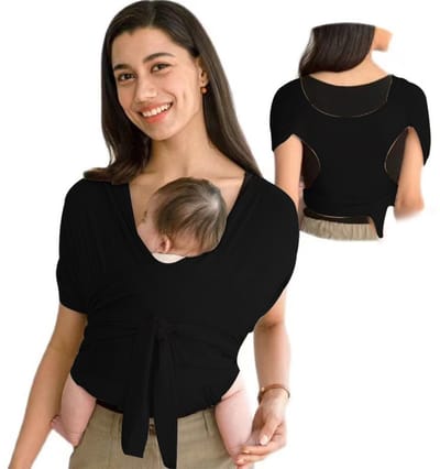 Unyqoos® Elastische en ergonomische draagdoek voor pasgeborenen tot 15 kg