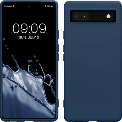 kwmobile telefoonhoesje geschikt voor Google Pixel 6a - Hoesje voor smartphone - Back cover in marineblauw