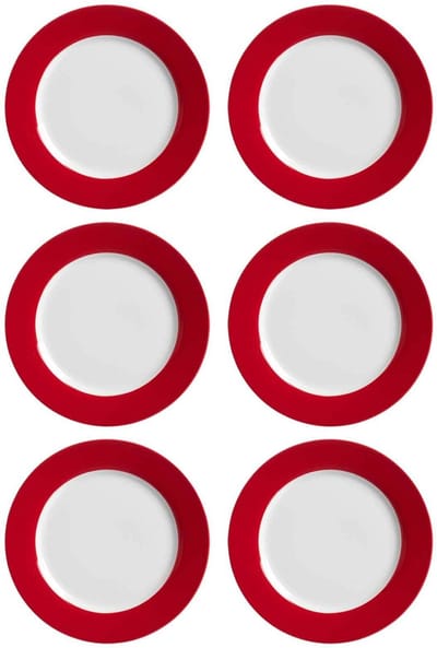 Dessertteller Doppio ø 20 cm Set van 6
