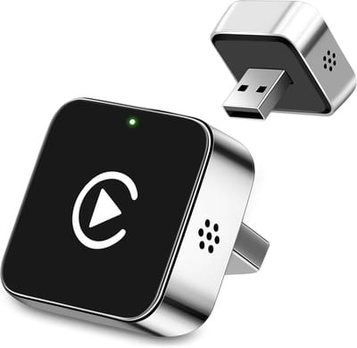 Daity 1 stuk - Draadloze CarPlay-adapter - van bedraad naar draadloos - ondersteunt CarPlay en Android Auto - geschikt voor kleine apparaten zoals de iPhone Mini - USB/Type-C-interface, plug-and-play - compatibel met iOS en Android 10 en hoger.