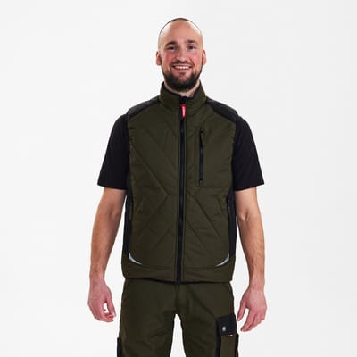 Engel Galaxy gewatteerd bodywarmer 5850-193 - Forest Green / Black - M