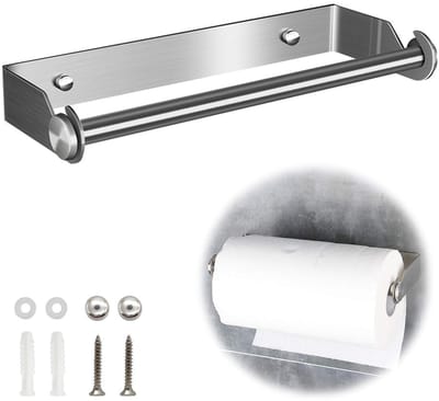 Dailygoods - Wandmontage Keukenrolhouder - Roestvrij Staal Papierhanddoekhouder
