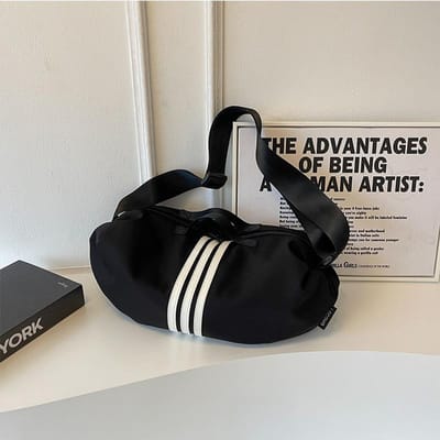 Tas met grote capaciteit voor dames Nieuwe mode nylondoek tas voor zomerse casual excursie Een schouder crossbody dumplings gray