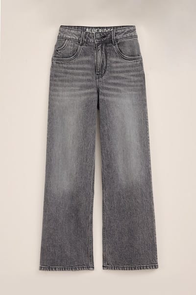 WE Fashion Meisjes wide leg jeans met stretch