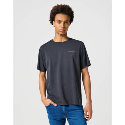 Wrangler - GRAPHIC TEE FADED BLACK - L