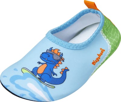 Playshoes - Uv-waterschoenen voor jongens - Dino - Lichtblauw/Groen - maat 28-29EU