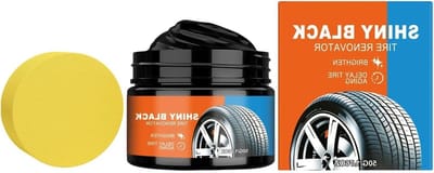 Banden Coating Pasta - Velgen Restaurator - Auto Onderhoud - Krachtige Dieptereiniging - 50g - Zwart