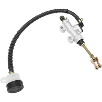 Motorfiets Achterrempomp Universele Achterrem Hoofdcilinder met Reservoir voor ATV Quad Dirt black