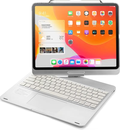 CaseBoutique Toetsenbord Hoes hoesje geschikt voor iPad Air 13 inch (M2) - Zilver - Kunststof