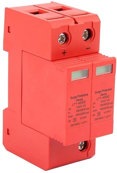 Store_8 - 2P Surge Arrester - Laagspanning - Veilig en betrouwbaar - 1 poort - Bliksembeveiliging - Geschikt voor huishoudelijk gebruik - DC1000V