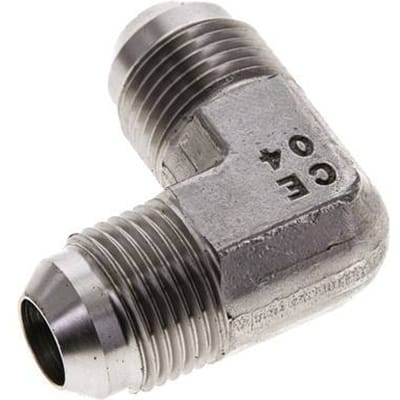 90Graden JIC Hoekfitting UNF 3/4''-16 Mannelijk RVS 350Bar (4917.5Psi)